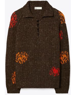 Tory Burch Damen Pullover Aus Wolle Und Alpakawolle - Braun