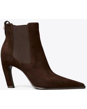 Tory Burch Romy Chelsea Boot Mit Absatz - Braun