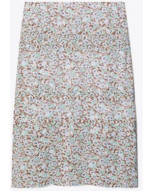 Tory Burch Damen Faltenrock Aus Viskose - Grau