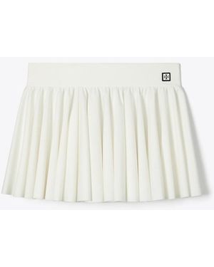 Tory Burch Damen Tennisrock Aus Jersey Mit Volants - Weiß
