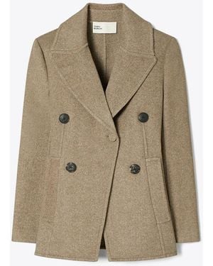 Tory Burch Relaxed Twill Jacket - Natural