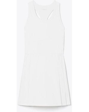 Tory Sport Performance Jersey Racerback Tennis Dress - White