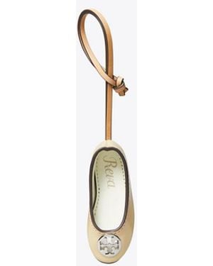 Tory Burch Reva Ballerina Als Taschenanhänger - Mettallic