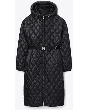 Tory Burch Steppmantel Aus Nylon Mit Kapuze - Schwarz