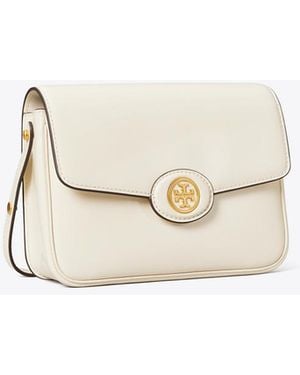 Tory Burch Damen Wandelbare Robinson Schultertasche Aus Spazzolatoleder - Natur