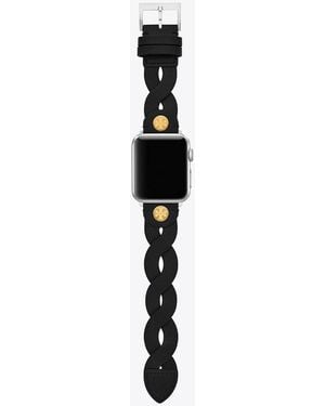 Tory Burch Braided Band For Apple Watch - Black