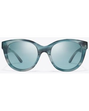Tory Burch Damen Miller Round - Blau