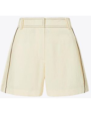 Tory Burch Linen Short - Natural