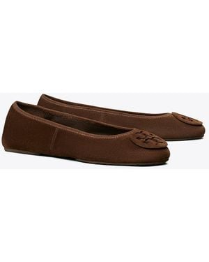 Tory Burch Reva Travel Ballet - Brown