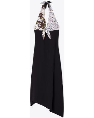 Tory Burch Crêpekleid Mit Bindedetail Am Rücken - Schwarz