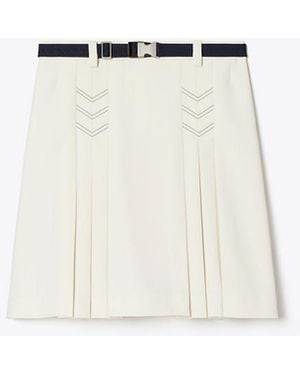 Tory Burch Golfrock Mit Stretchanteil Und Falten - Weiß