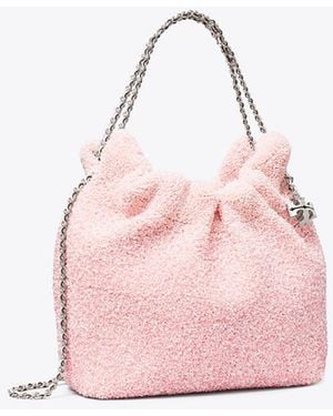 Tory Burch Damen X Bonbon Mini Fleming Hobo Bag Mit Verzierung - Pink