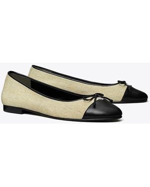 Tory Burch Cap-Toe Ballet - Green