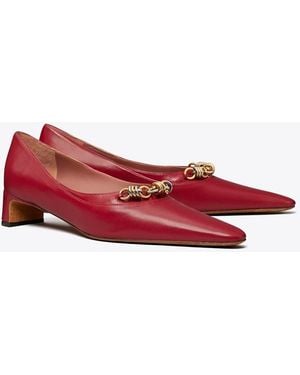 Tory Burch Runway Pumps Mit Kette - Rot