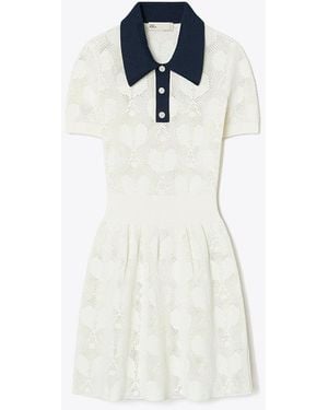 Tory Sport Tory Burch Racquet Mesh Dress - White