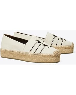 Tory Burch Damen Ines Plateau-Espadrille - Mettallic