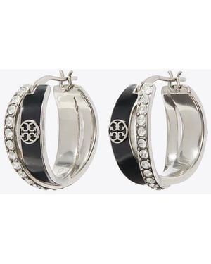 Tory Burch Icon Doppelcreolen Aus Emaille - Mettallic