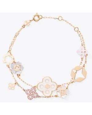 Tory Burch Mehrreihiges Forget Me Not Armband - Mettallic