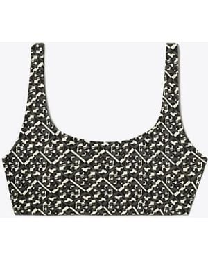 Tory Sport Scoop-Back Bra - Black