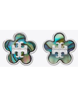 Tory Burch Damen Forget Me Not Blumenohrstecker - Blau
