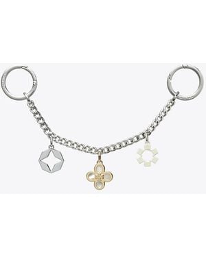 Tory Burch Damen Charm Schlüsselanhänger - Mettallic