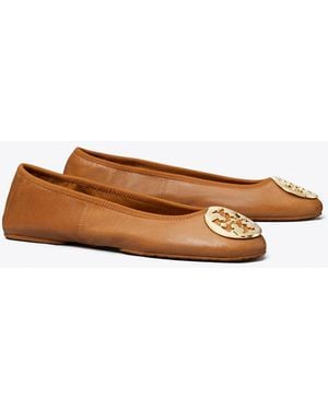 Tory Burch Reva Travel Ballet - Brown
