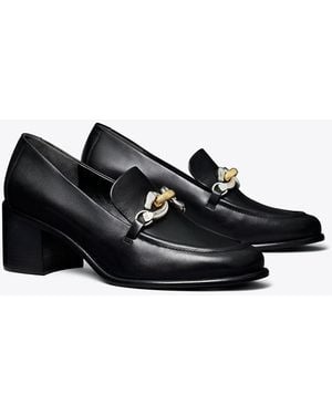 Tory Burch Jessa Heeled Loafer - Black