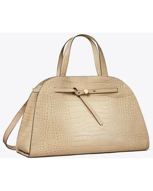 Tory Burch Romy Bauletto Mit Krokoprägung - Natur