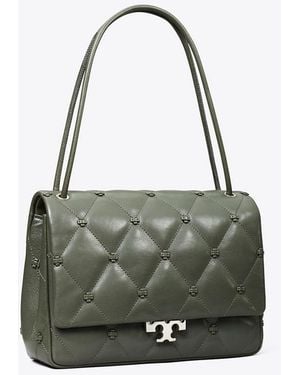Tory Burch Bunny Knot Runway Schultertasche - Grau