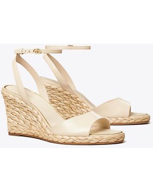 Tory Burch Raffia Wedge Sandal - Natural