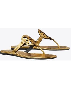 Tory Burch Damen Miller Sandale - Mettallic