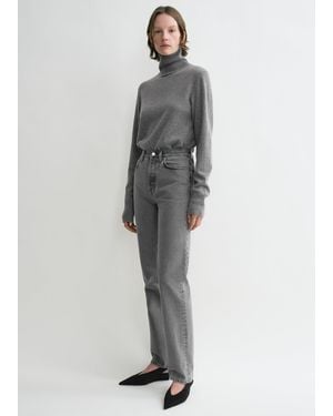 TOTEME Classic Cut Denim Full Length Mid - Grey