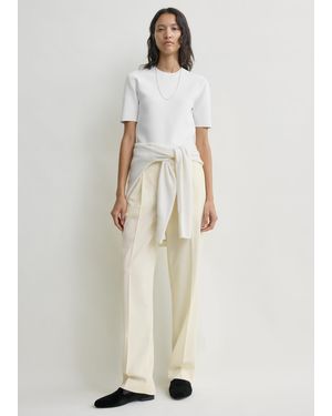 TOTEME Pleat Trousers - White