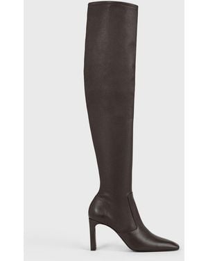 TOTEME Nappa Over-The-Knee Boots - Brown