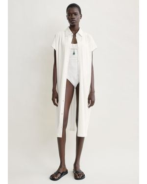 TOTEME Jersey Shirtdress - Natural