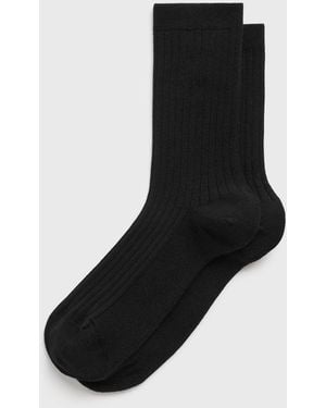 TOTEME Crew Socks - Black