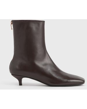 TOTEME Day Nappa Ankle Boots - Brown