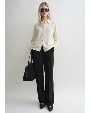 TOTEME Raglan-Sleeve Cashmere Cardigan - White