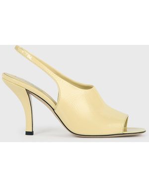TOTEME Contour Naplack Slingbacks - Natural