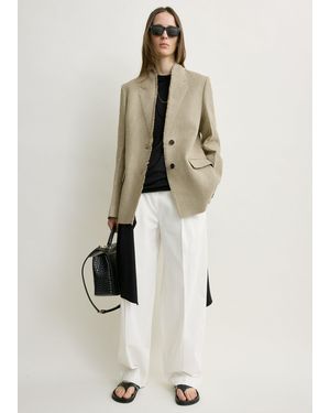 TOTEME Raw Lapel Jacket - Natural