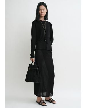 TOTEME Fine Knit Cardigan - Black