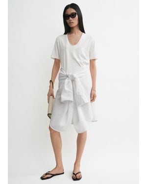 TOTEME Cotton Silk Tee - White
