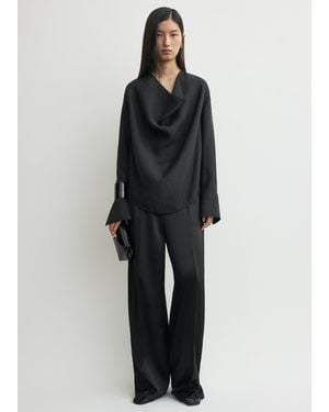 TOTEME Cowl Blouse - Black