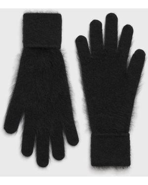 TOTEME Brushed Cashmere Gloves - Black