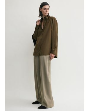 TOTEME Classic Poplin Shirt - Green