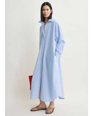 TOTEME Striped Shirtdress Pale - Blue