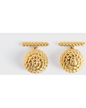 TOTEME Rope Cufflinks - White
