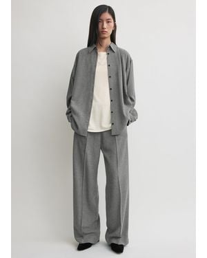TOTEME Classic Fluid Shirt Mid - Gray