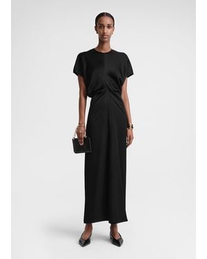 TOTEME Slouch Waist Dress - Black