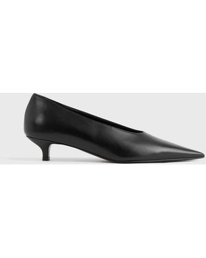 TOTEME Sharp Nappa Kitten Pumps - White